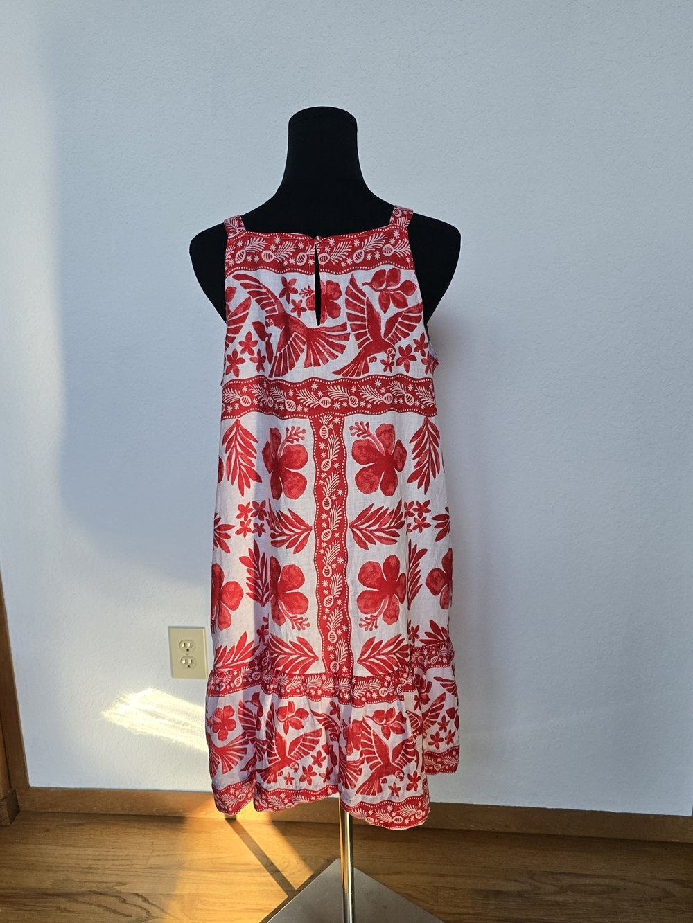 Red CROWN & IVY Floral Sleeveless Sundress